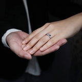 6mm 8mm Silver Tungsten Carbide Ring Matte Wedding Ring