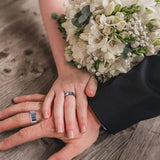 6mm 8mm Silver Tungsten Carbide Ring Matte Wedding Ring