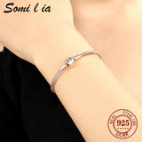 Somi 18k Rose Ladies Classic Bracelet, 3MM Snake Chain