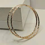 925 Silver Round Earrings Large Circle Piercing 18K Hoop Dropship