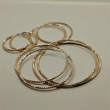 925 Silver Large Circle Rose Hoop Earrings for Women