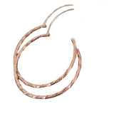 Somilia Rose Hoop Earrings S925 Sterling Silver Women Jewelry 1.8MM 30-60MM