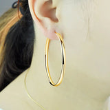 Somilia 925 Sterling Silver Hoop Earrings 3.0mm