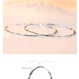Somilia Platinum Plated Women's Hoop Earrings in Sterling Silver