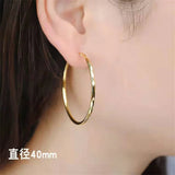 Somilia Women's Big Hoop Earrings, 925 Sterling Silver Jewelry