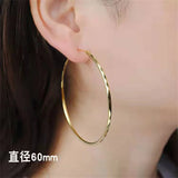 Somilia Women's Big Hoop Earrings, 925 Sterling Silver Jewelry