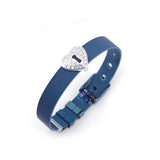 Stainless Steel Mesh Bracelet Bangles with Charms