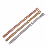 Mesh Bracelet Set with Crystal Story Slide Charm for Women/Man