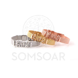 Faith Stainless Steel Mesh Bracelet & Bangle Set with DIY Charms