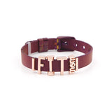 Fit Mom Dumbbell Charm Bracelet Set for Mother's Gift