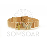 Hoodia Gordonii Bracelet Set with Butterfly & Cactus Charms