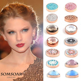Soar Jewelry 12mm Crystal Coin for Cambio Wrap Bracelet