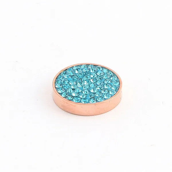 Soar Jewelry 12mm Crystal Coin for Cambio Wrap Bracelet