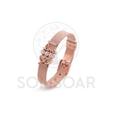 Mom Gift: Love Crystal Heart Charms Bracelet & Bangle Set