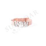Mom Story Bracelet Set with M Letter and Babyfeet Charms