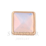 Square Pyramid Wishing Stone Charms for Bracelet Pendant Necklace