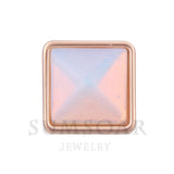 Square Pyramid Wishing Stone Charms for Bracelet Pendant Necklace