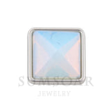 Square Pyramid Wishing Stone Charms for Bracelet Pendant Necklace