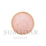 Natural Wishing Stones Charms for Leather Mesh Bracelet 10pcs/lot
