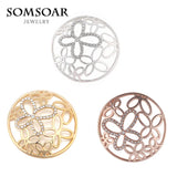 Butterfly Flower 3D Coin Holder Pendant 5pcs/lot