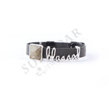 Blessed Mom Stainless Steel Mesh Charm Bracelet Set