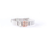Mom Love Cat Mesh Bracelet Set Stainless Steel Band Bangles Mother's Gift