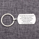 Son In Law Gift Stainless Steel Keychain Keyring Jewelry Accessories for So...