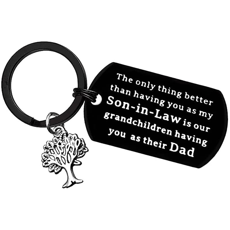 Son in Law Keychain Future Son Gift Wedding Groom Gift