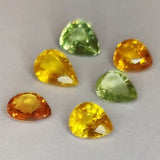 Songea Sapphire Pear Cut Multicolor 5x4mm 1ct