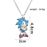 Sonic Necklace Women Anime Animal Necklaces Woman Funny Pendant High Silver