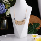 Personalized Name Letter Necklace Plumeria Flower Pendant for Women