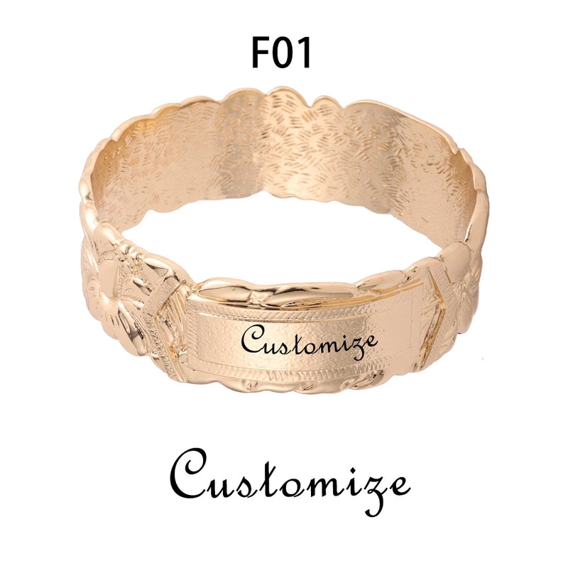 SophiaXuan Hawaiian Jewelry Name Letter Plated Bracelets