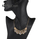 SophiaXuan Plated Necklaces Plumeria Inlaid Pearl Pendant Necklace For Women