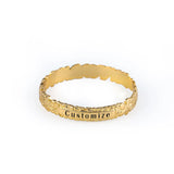 Hawaiian Plumeria Flower Bangle Bracelet