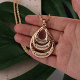 SophiaXuan Name Necklace Pendant With Letter Drop Necklaces for Women Girl