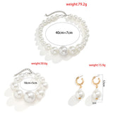Baroque Choker Necklace Beaded Large Pearl Necklace for Women