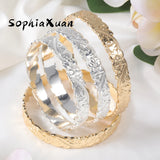 Sophiaxuan Hawaiian Bangle Women Stainless Steel Jewelry