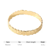 Sophiaxuan Hawaiian Bangle Women Stainless Steel Jewelry