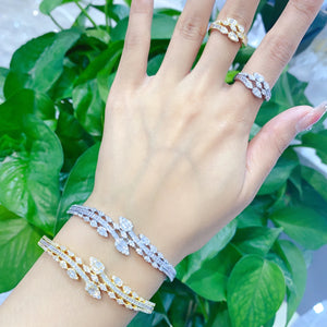 2PCS Dubai Bangle Ring Set for Women