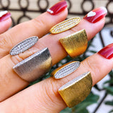 Soramoore Cubic Zircon Engagement Ring Wedding Bridal Finger Ring
