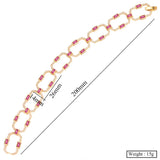 Soramoore CZ Chains Bracelet for Women Wedding Party Jewelry Bangle
