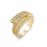 Wedding Rings Set 8mm Flat Men Bling Cubic Zirconia Band Women Couples Jewelry