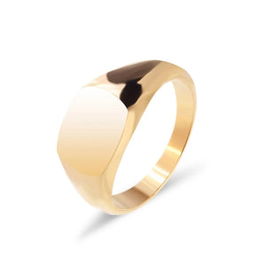 316L Stainless Steel Punk Style Rectangle Rings for Wedding Party Jewelry
