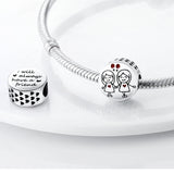 925 Silver Soul Sister Family Charm Bracelet Necklace Pendant