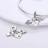 Soul Sister Love Beads Silver Dangle Charm for Bracelet Necklace