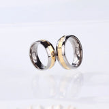 CZ Titanium Rings for Women Men Wedding Party Alliance