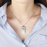 AI Qasas NECKLACE Stainless Steel Arabic Calligraphy Pendant