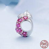 Ladybug Charm Bracelet S925 Silver Funny Insect Beaded Zircon Plating