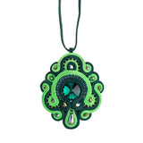 Ethnic Turquoise Pendant Choker Necklace Vintage Boho Jewelry