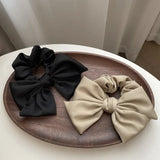 Vintage Satin Bow Colonic High Hair Rope Hair Accessories Women